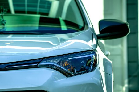 Close-Up Photography Of Car Headlight