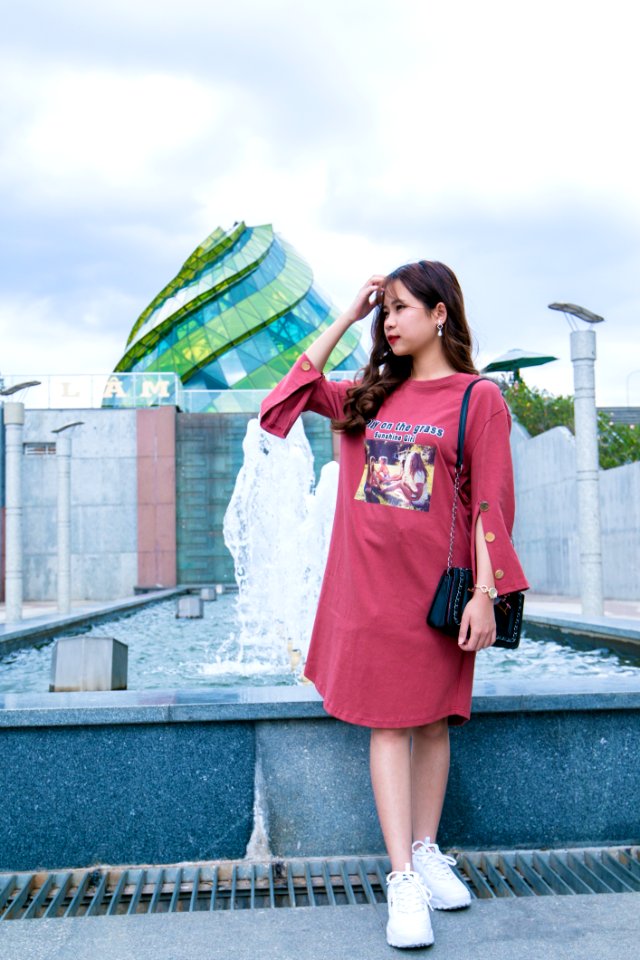 Woman Red Dress