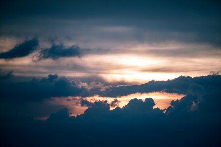 Cloudy Sky During Dawn photo