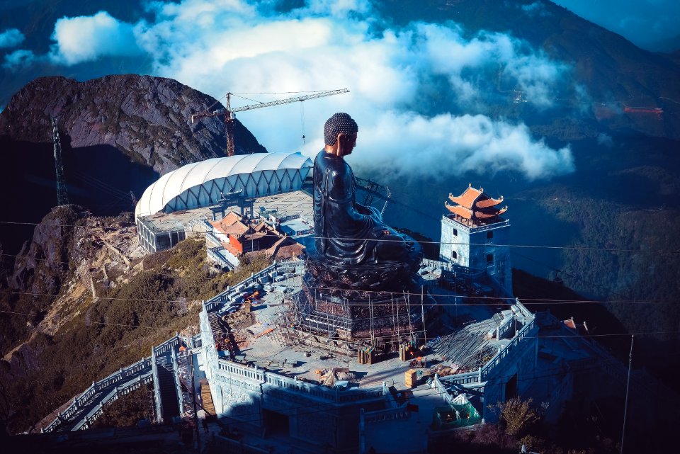 Construction Of Buddha Statue