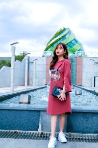 Woman In Front Of Body Of Water photo