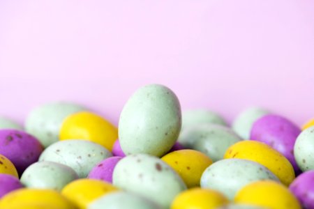 White And Multicolored Egg Lot photo