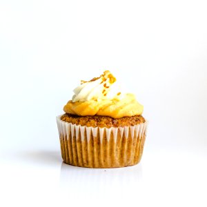 Cupcake Topped With White Frosting