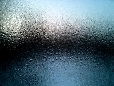 Clear Glass Window With Moist Effect