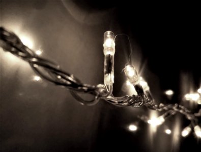 Selective Focus Photography Of String Light photo