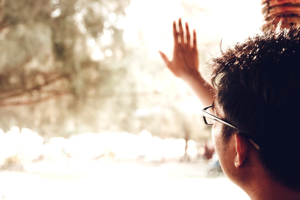 Person Wearing Black Framed Eyeglasses