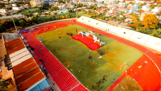 Aerial View Photo Of Stadium photo