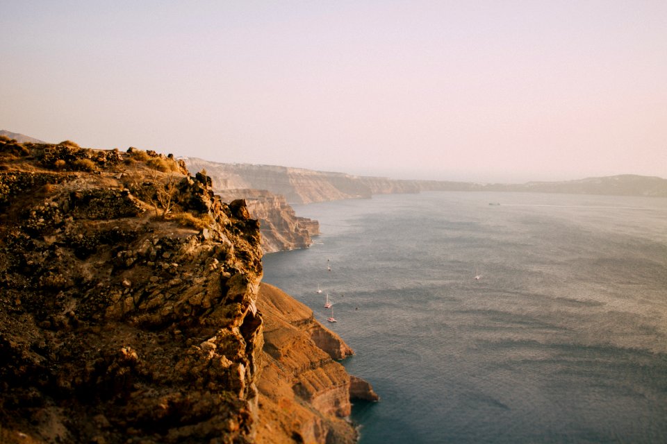 Scenic View Of The Ocean Near Cliffs