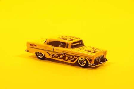 Yellow And Black Coupe Scale Model photo