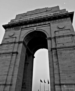 Gray India Arch Under Gray Clouds photo