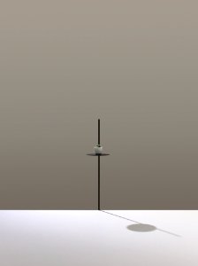 Black Metal Candle Stand