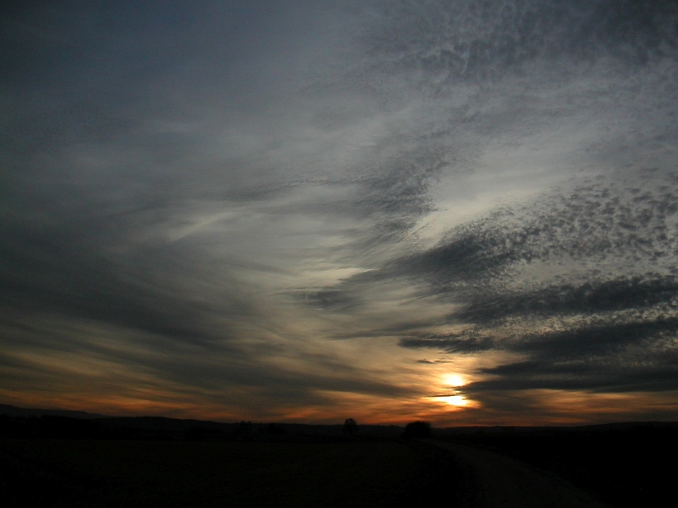 Sky evening sky afterglow