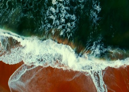 Aerial View Photography Of Seashore At Daytime photo