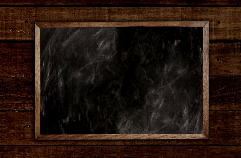 Blackboard Picture Frame Wood Texture
