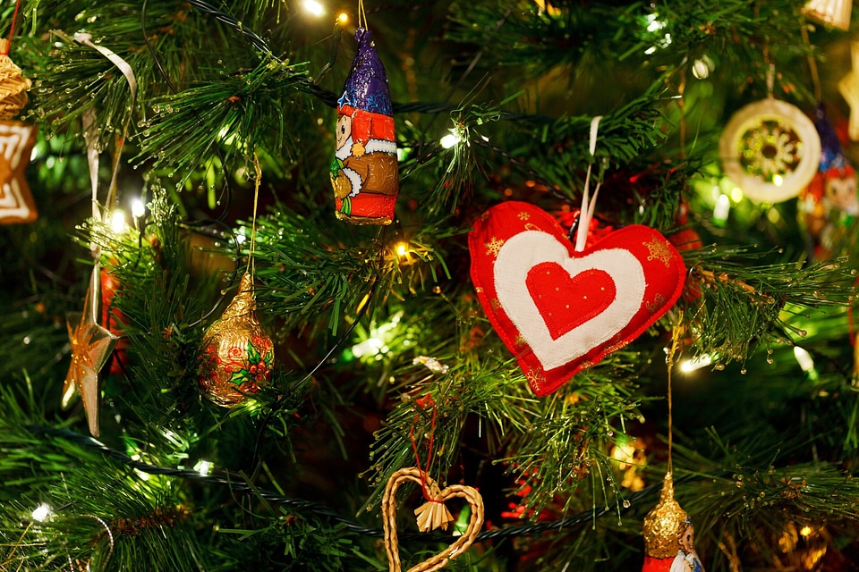 Festive green holiday