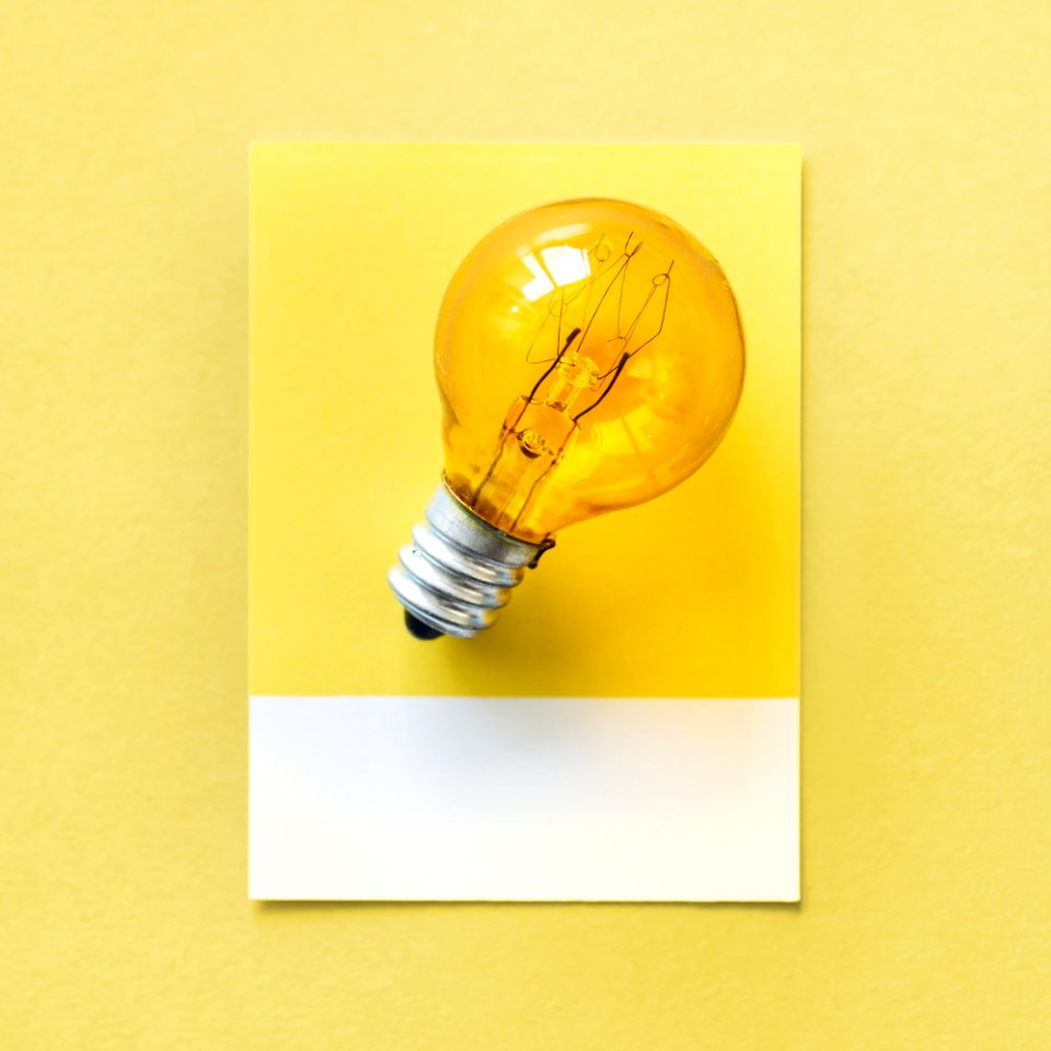 Bulb Card Colorful