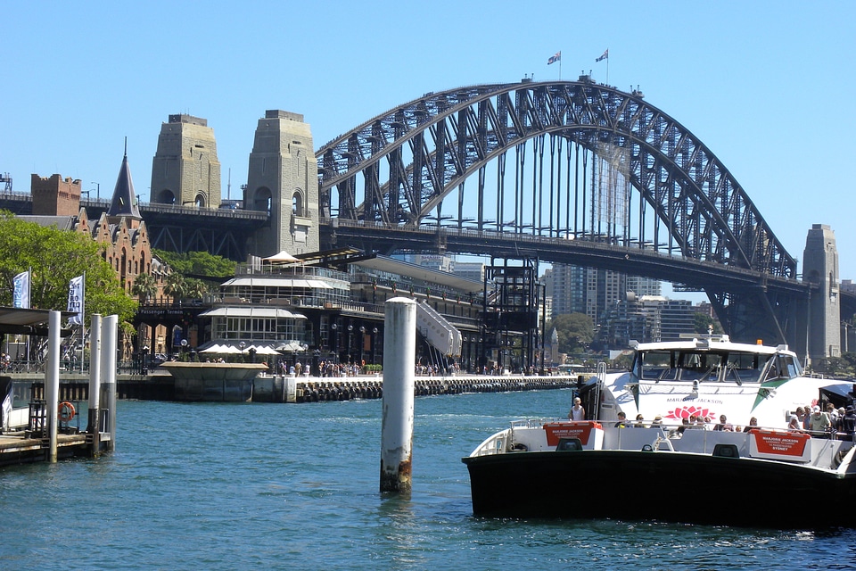 Port hobart bridge harbour bridge