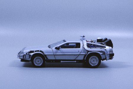 Miniature Grey Car Die-cast