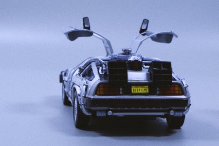 Miniature Silver Sports Car