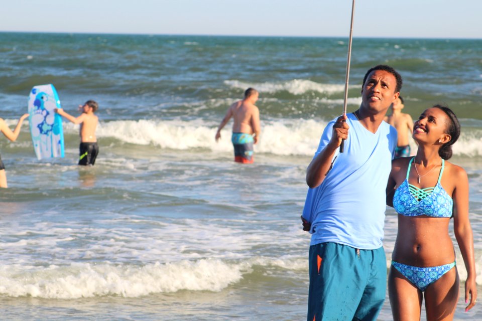 Man And Woman On The Shore