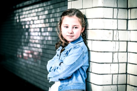 Girls Blue Denim Jacket photo