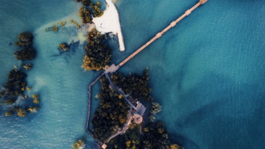 Aerial View Of Island photo