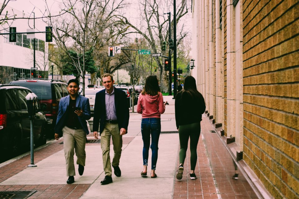 People Walking At The Street