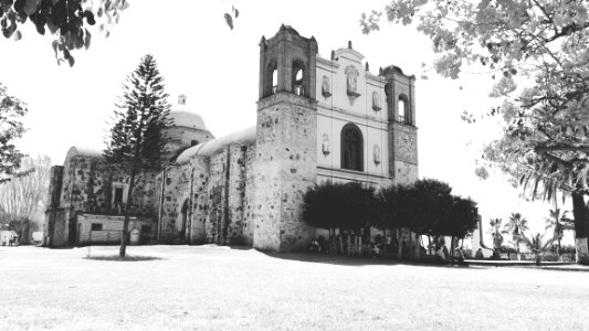 Grayscale Photo Of Church photo