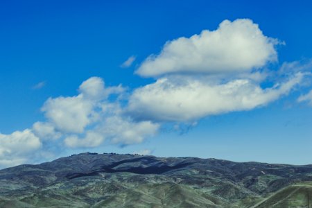 Mountains Under Blue Sky And Clouds photo