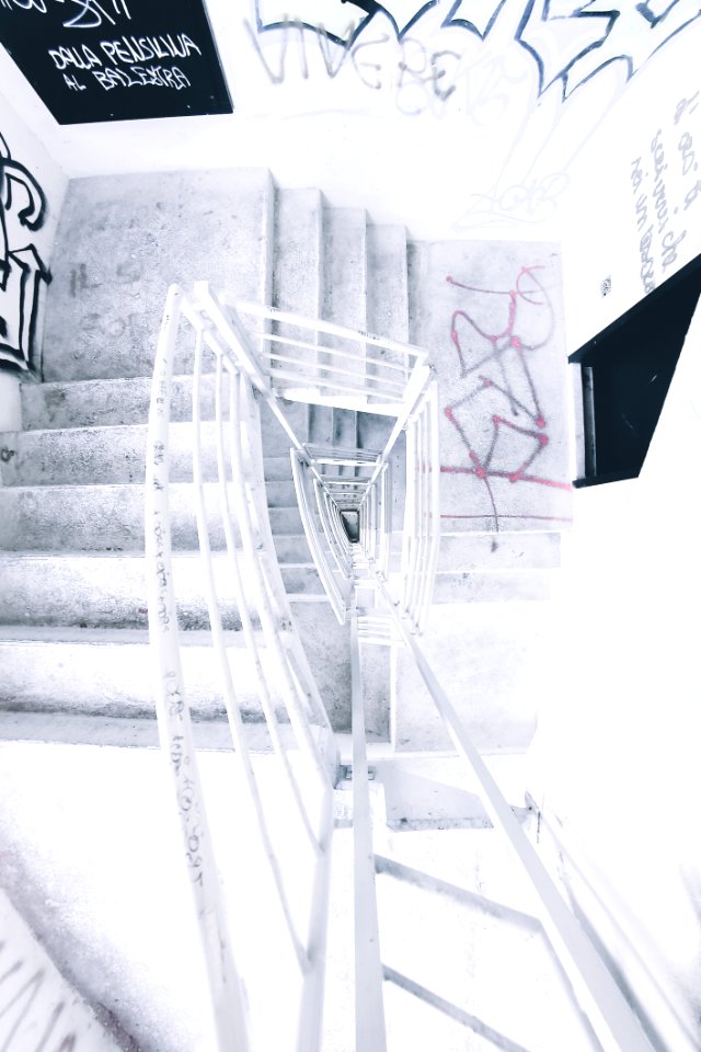 White Spiral Staircase