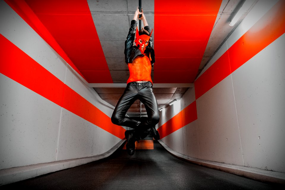 Person Hanged On Tunnel