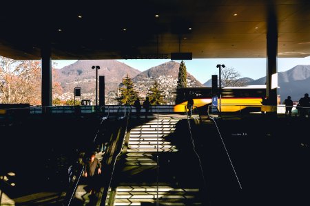 People Walking Near Stairs