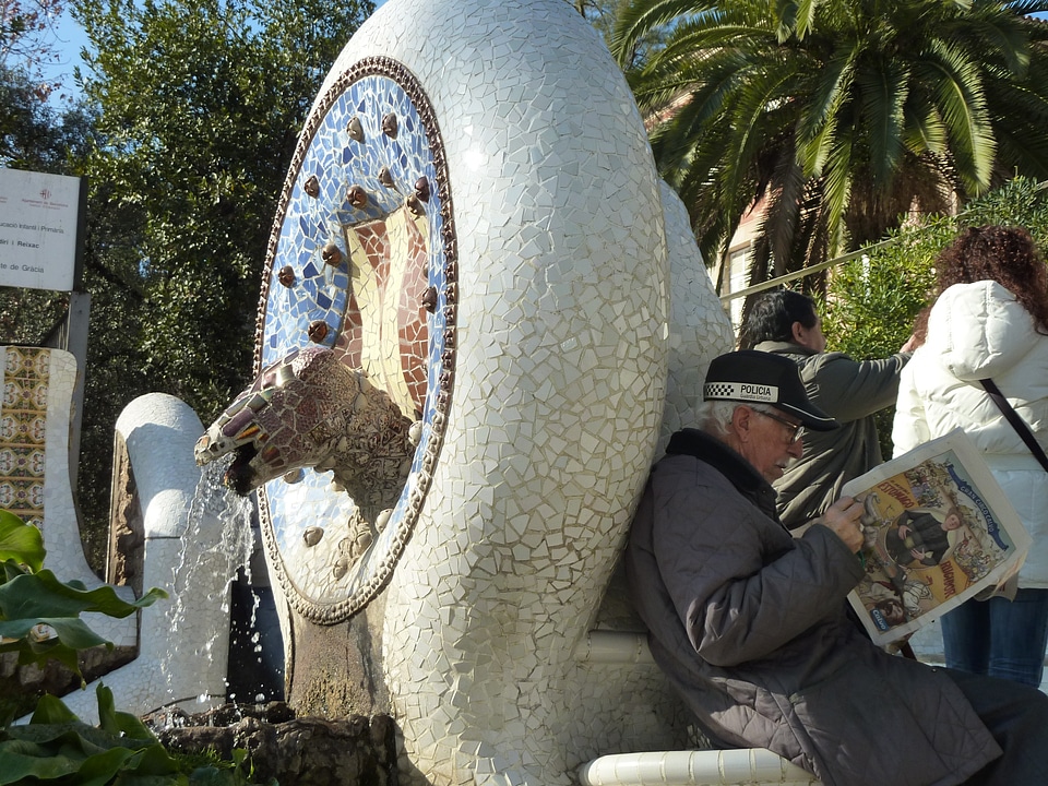Mosaic spain parking attendant
