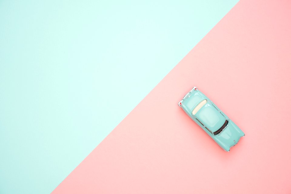 Classic Blue Coupe Die-cast Model