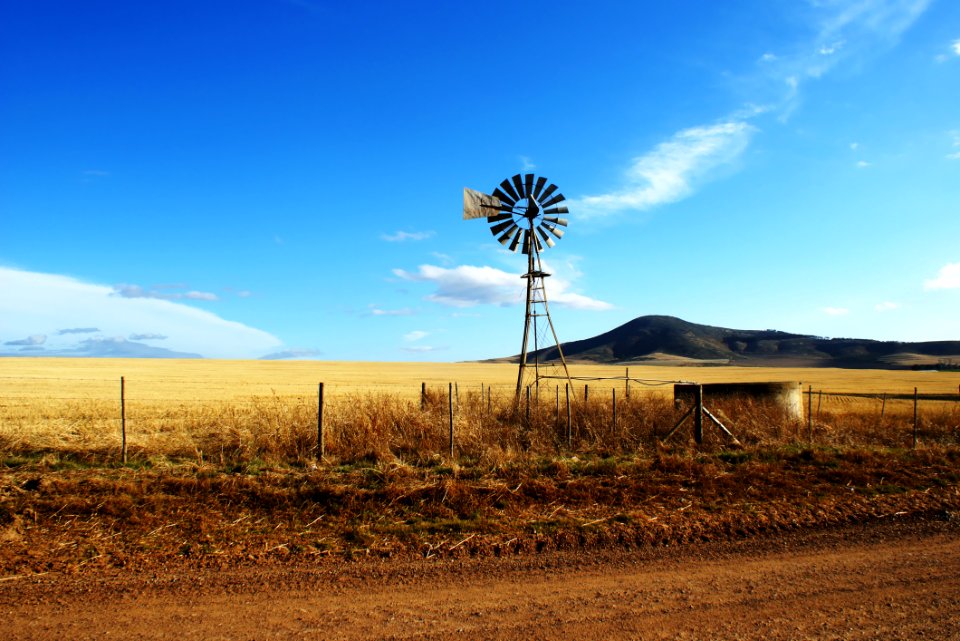 Brown And Black Wooden Wind Mill