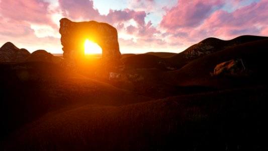 Silhouette Of Arch