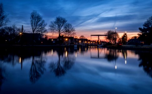 Houses Near To Body Of Water photo