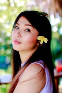 Close-Up Photography Of A Woman photo