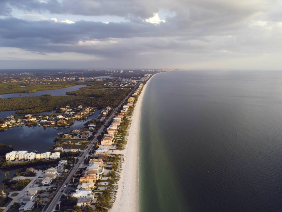 Birds Eye View Of Coastline