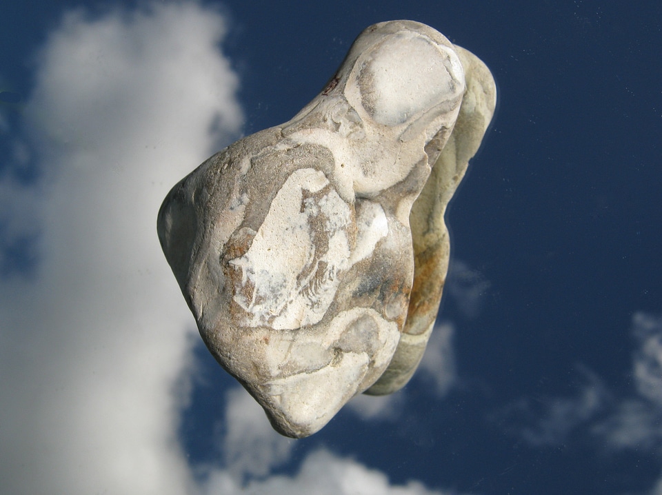 Stone reflection sky