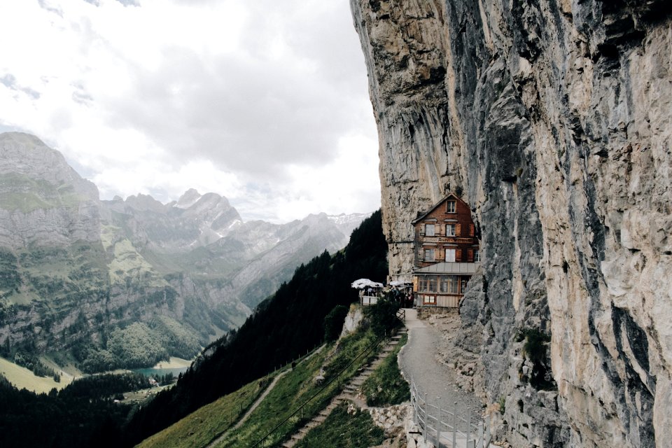 Restaurant On Mountain Side