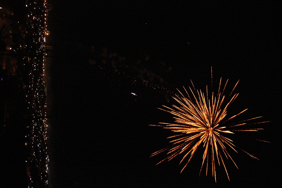 Night night lighting new year's eve