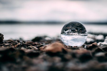 Macro Photography Of Water On Sand