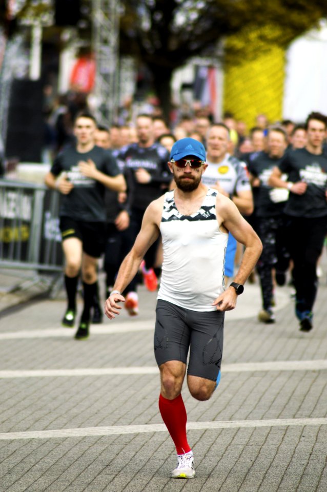 People Running Near Road