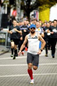 People Running Near Road