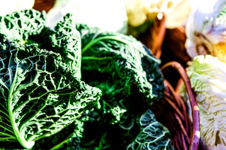 Green Vegetable On Basket