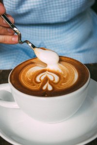 Close-Up Photography Of Latte Art photo