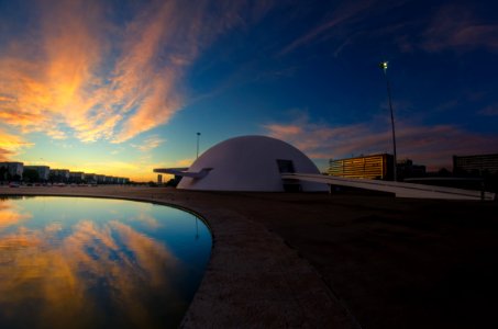 Reflection Of Sky On Water photo