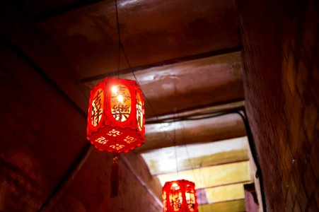 Photo Of Hanging Chinese Lamps