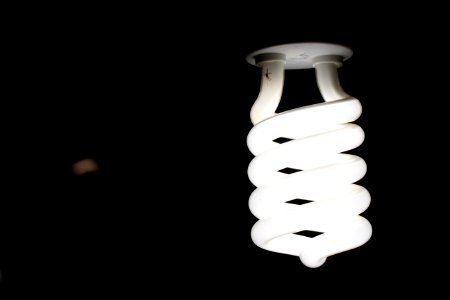 Close-Up Photography Of Spiral Lightbulb photo